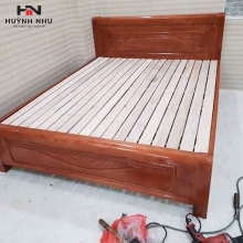 Giường gỗ xoan đào GGS004